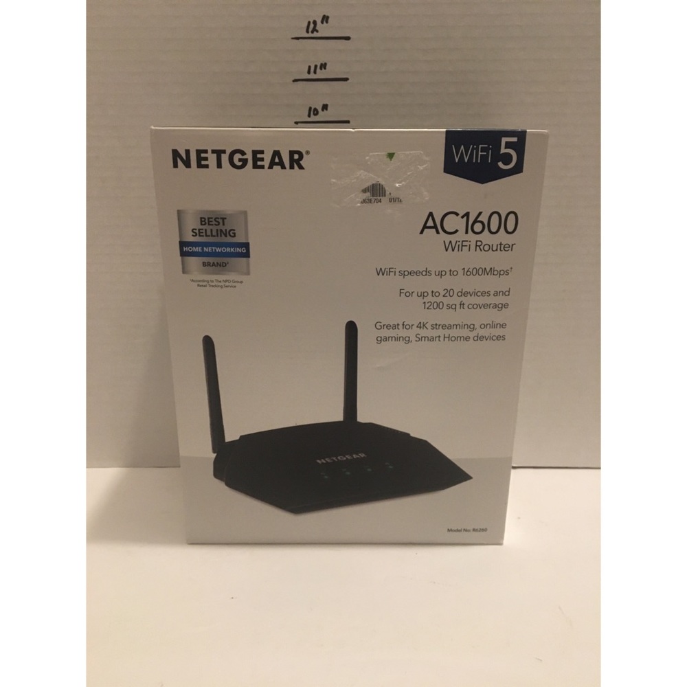 Netgear WiFi router AC1600 wifi5 model R6260